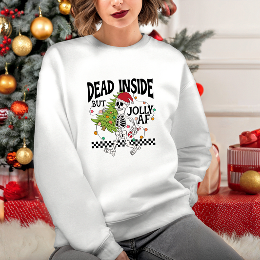 Dead Inside But Jolly AF Christmas Sweater