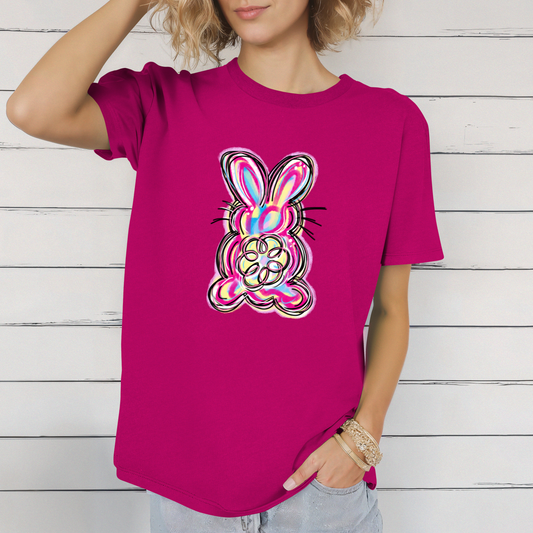 Hand Drawn Easter Bunny T-Shirt